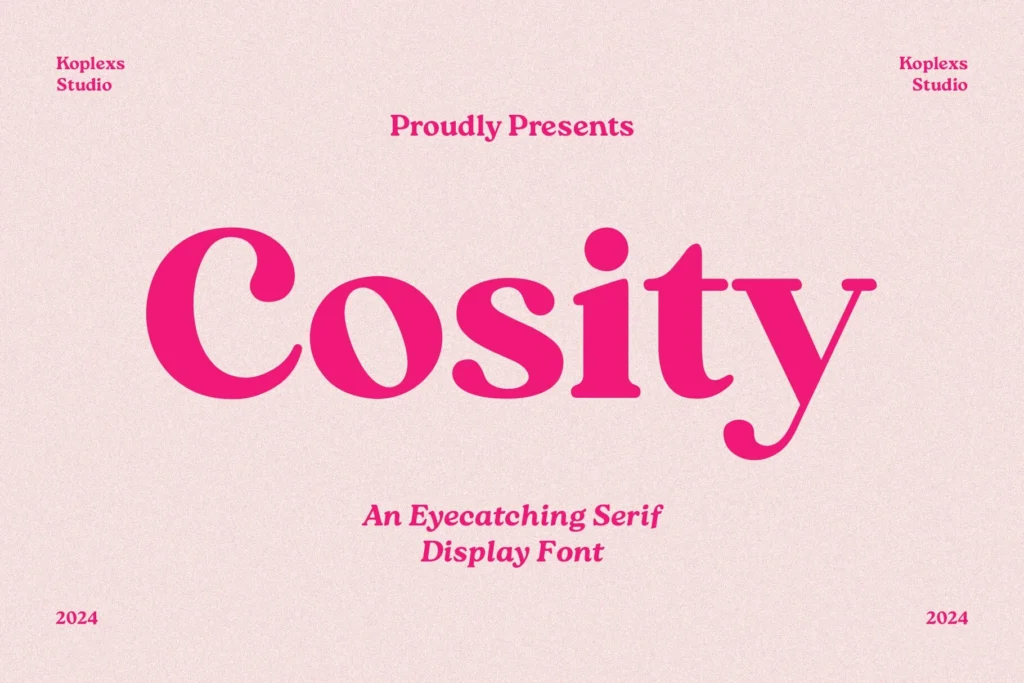 Cosity - Display Serif Font