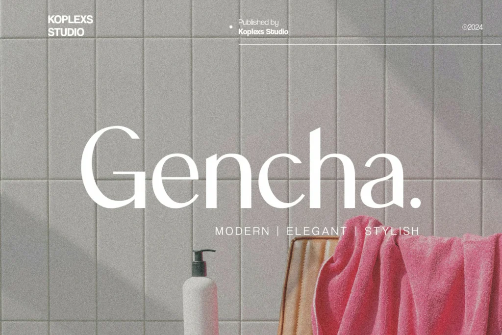 Gencha - Sans Serif Font By Koplexsstudio 1