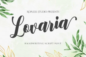 Lovaria - Handwriting Script Font