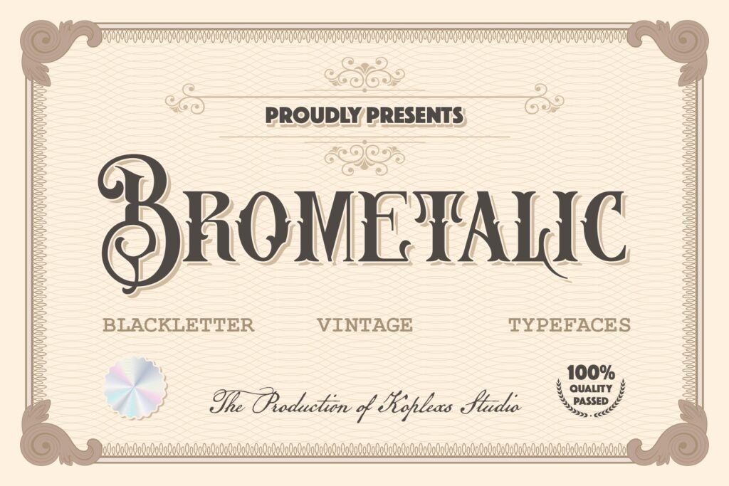 Brometalic - Vintage Font