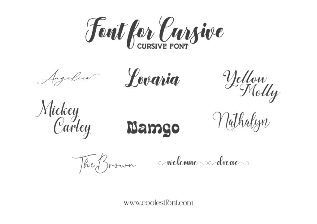 Font-for-Cursive