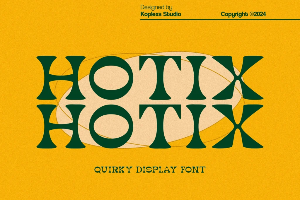 Hotix - Quirky Display Font