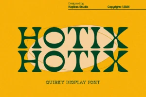 Hotix - Quirky Display Font