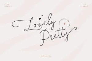 Lovely Pretty: Modern Handwritten Font