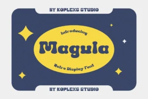 Megula - Retro Display Font