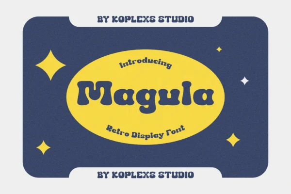 Megula - Retro Display Font