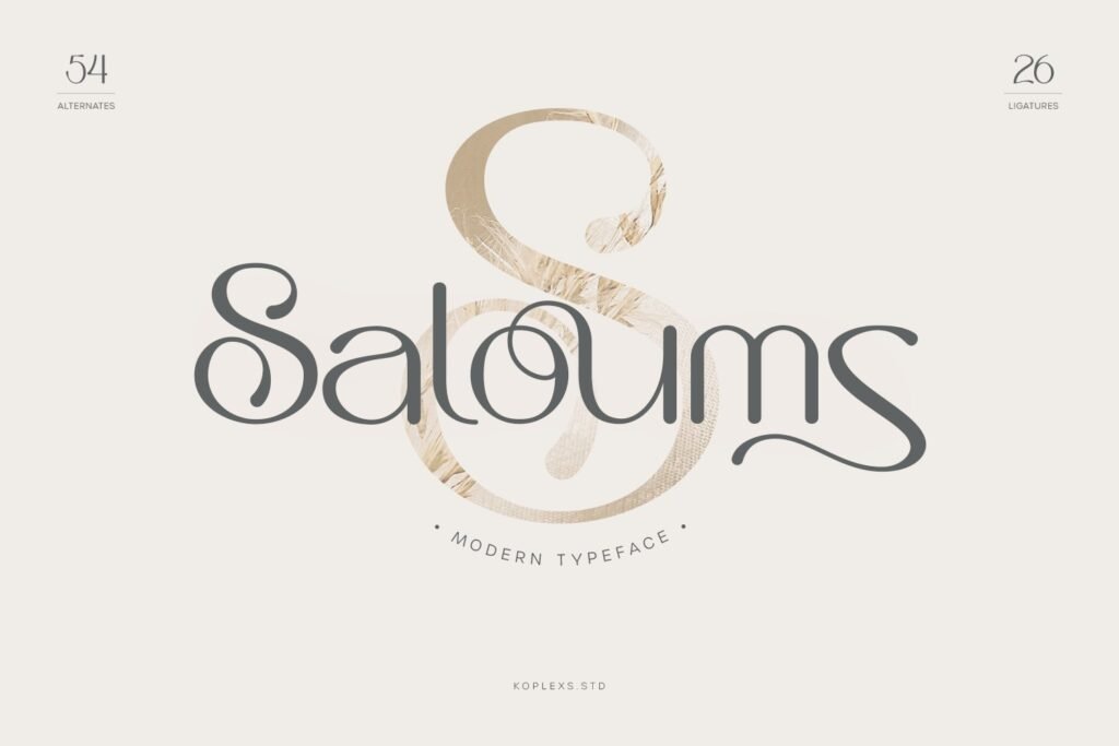 Saloums - Modern Serif Font