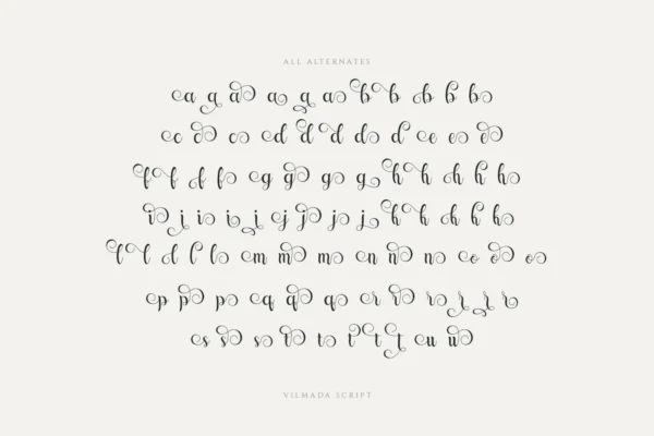 Vilmada - Modern Handwritten Font