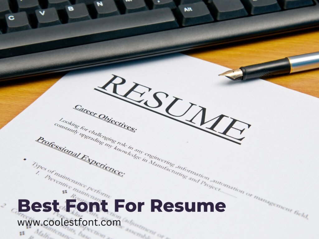 Best Font For Resume