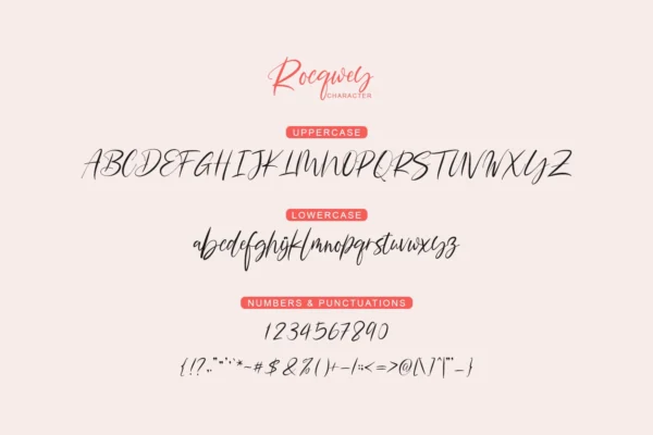 Rocqwey - Handwritten Sript Font - Image 8