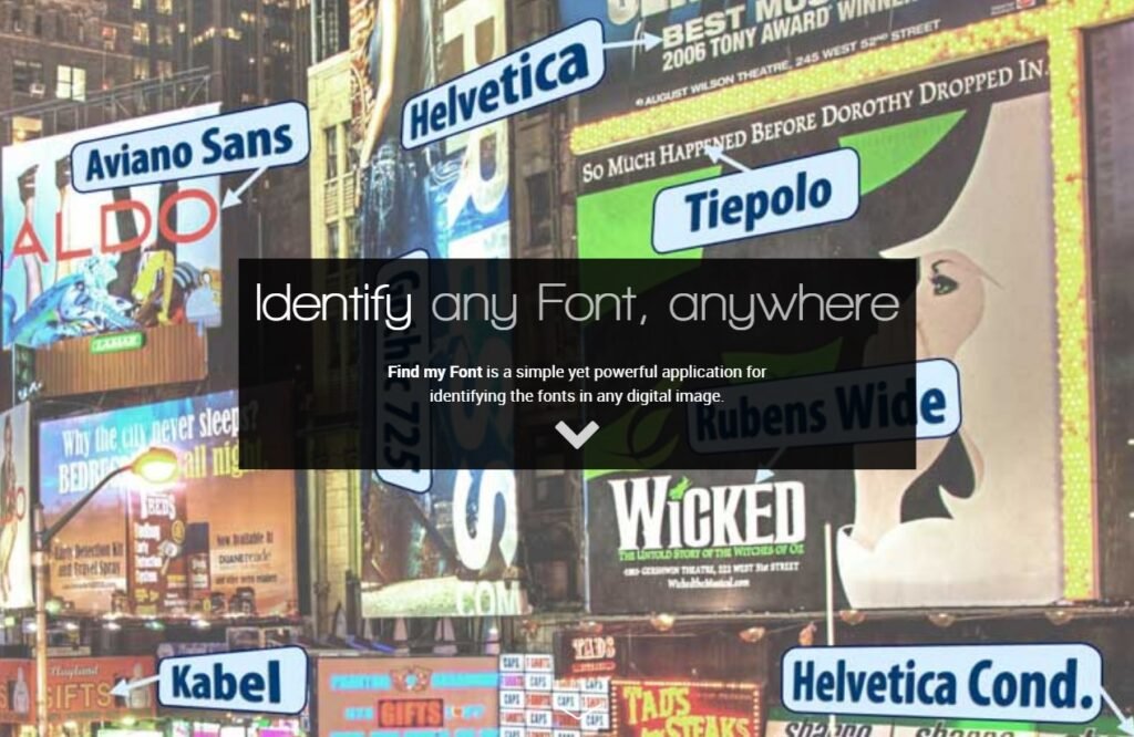 Find my Font - Font Identification Software Application