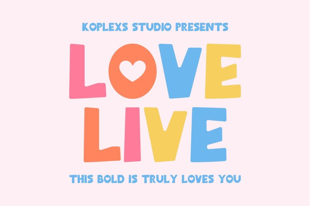 Love Live - Bold Display Font