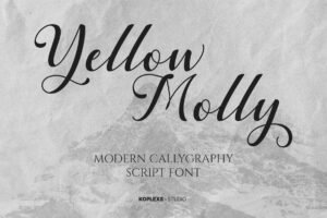 Yellow Molly - Modern Callygraphy Script Font