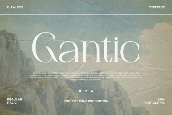 Gantic Font – Modern Serif Font