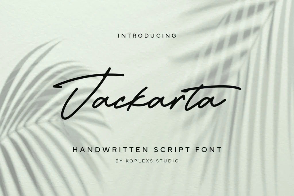 Jackarta - Handwritten Script Font