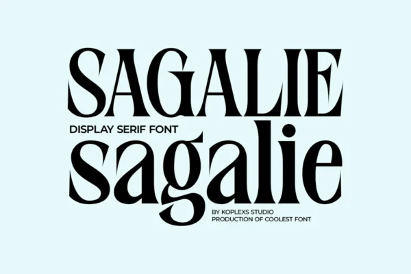 Sagalie – Display Serif Font