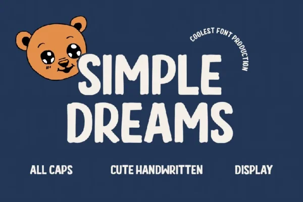 Simple Dream - Cute Handwritten Font