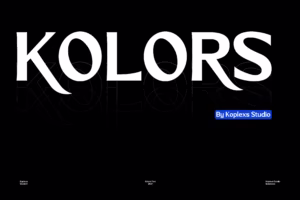 Kolors Font Modern Elegant Style