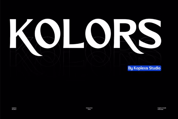 Kolors Font Modern Elegant Style