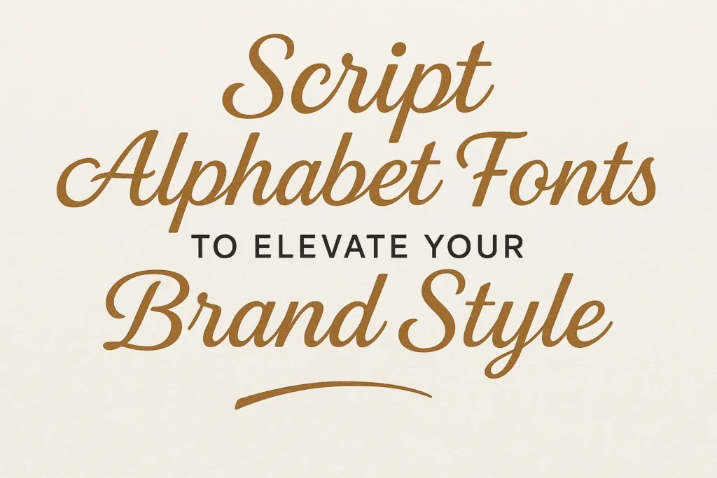 Script Alphabet Fonts
