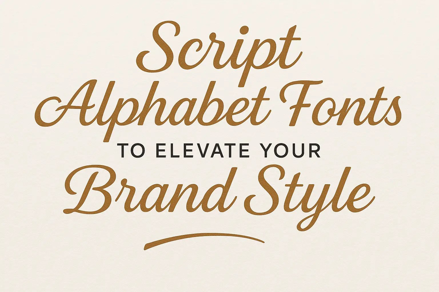 Script Alphabet Fonts