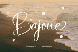 Bajoue Font | Elegant Handwritten Script