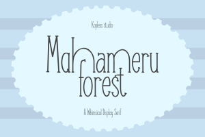 Mahameru Forest Font