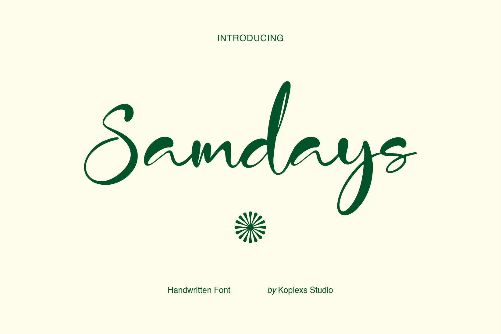 Samdays Font Handwritten Script for Logos and Stationery