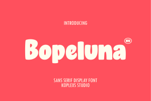 Bopeluna Font – Bold Playful Sans Serif for Branding