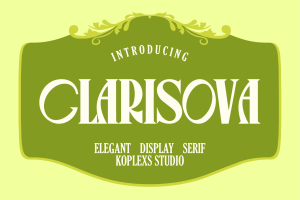Clarisova Font | Elegant Serif for Logos & Packaging