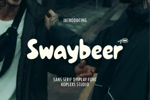 Swaybeer Font | Chunky Bubble Display Typeface